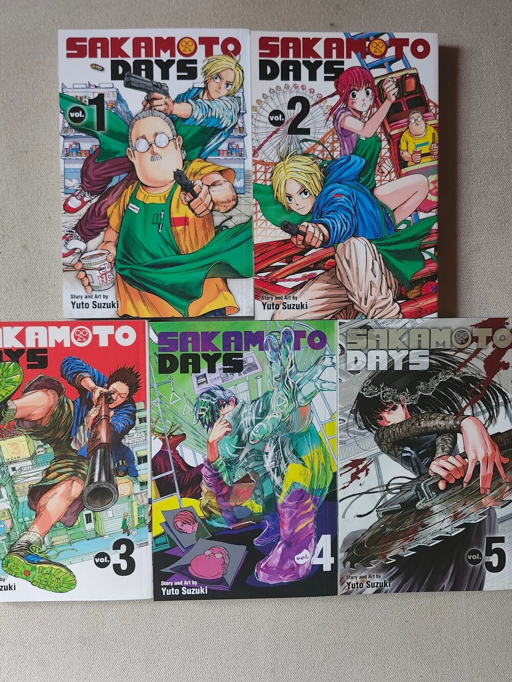 Sakamoto Days Manga Series, Vol. 1-5